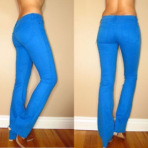 Rich & Skinny Denim - 🆕 Rich&Skinny Slim Bootcut Bright Teal Blue Jeans Y2K Vintage Low Rise